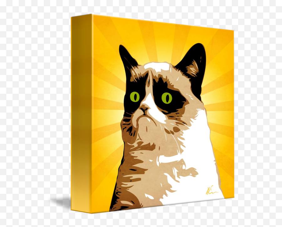 Grumpy Cat - Domestic Cat Emoji,Grumpy Cat Emotion Poster
