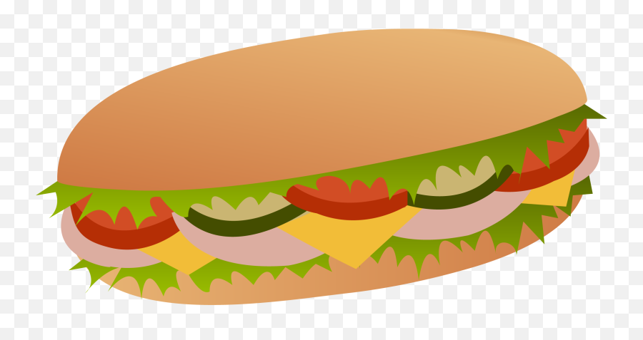 Free Cartoon Sub Sandwich Download - Sub Sandwich Clipart Png Emoji,Submarine Emoji