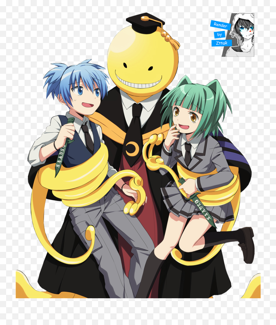 Nagisa Shiota Png - Assassination Classroom Nagisa And Koro Koro Sensei Kaede Kayano Emoji,Deviatnart Emoticons