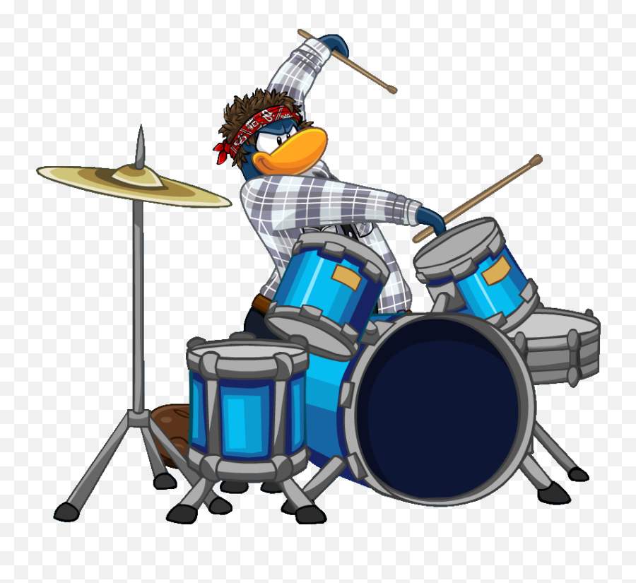 Rock Band Clipart Penguin - Penguin Band G Billy Emoji,Free Emoticon Clip Art Rock Band