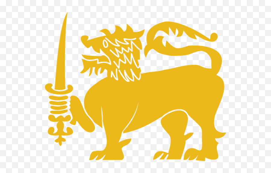 A Lion - Sri Lanka Flag Lion Emoji,Sri Lanka Flag Emoji