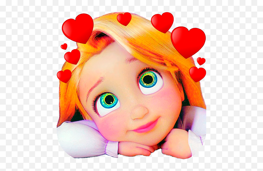 Princess Cartoon Stickers For Whatsapp - Apps On Google Play Disney Prinzessin Rapunzel Gesicht Emoji,Peincess Emoji Android