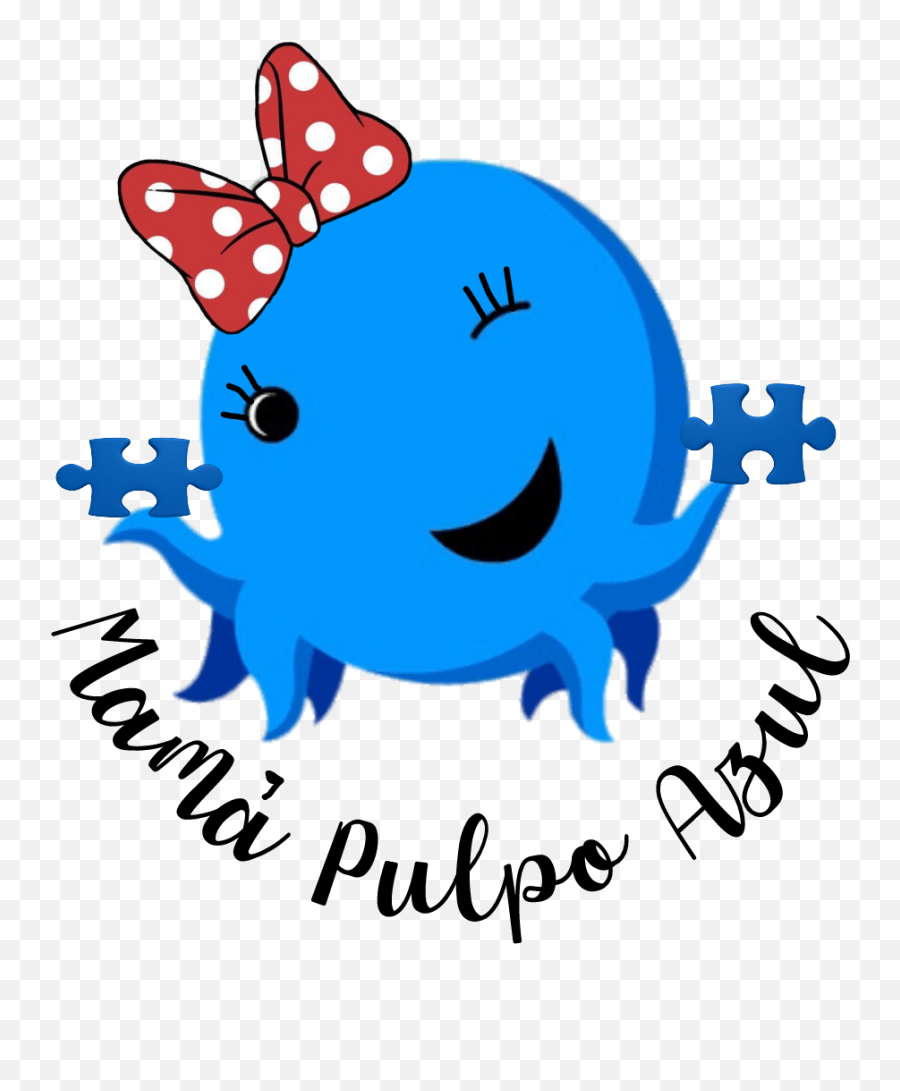 Mamá Pulpo Azul - Octopus Clipart Full Size Clipart Emoji,Tentacles Cute Emoji