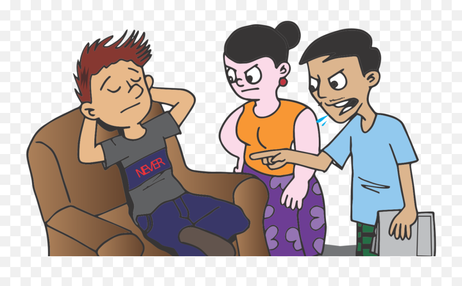 Download Hd Cropped Lazy 1458443 - Angry Parents Animation Transparent Angry Parents Png Emoji,Parents Emoji