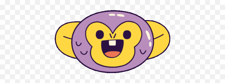 Enthusiastic Monkey Smiling Gif - Monomonito Spin Happy Happy Emoji,Monkey Emoticon