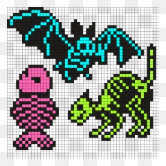 Beadingpatterns Pearl Beads Pattern Perler Bead Patterns - Bat Perler Bead Pattern Emoji,Emoji Perler Bead