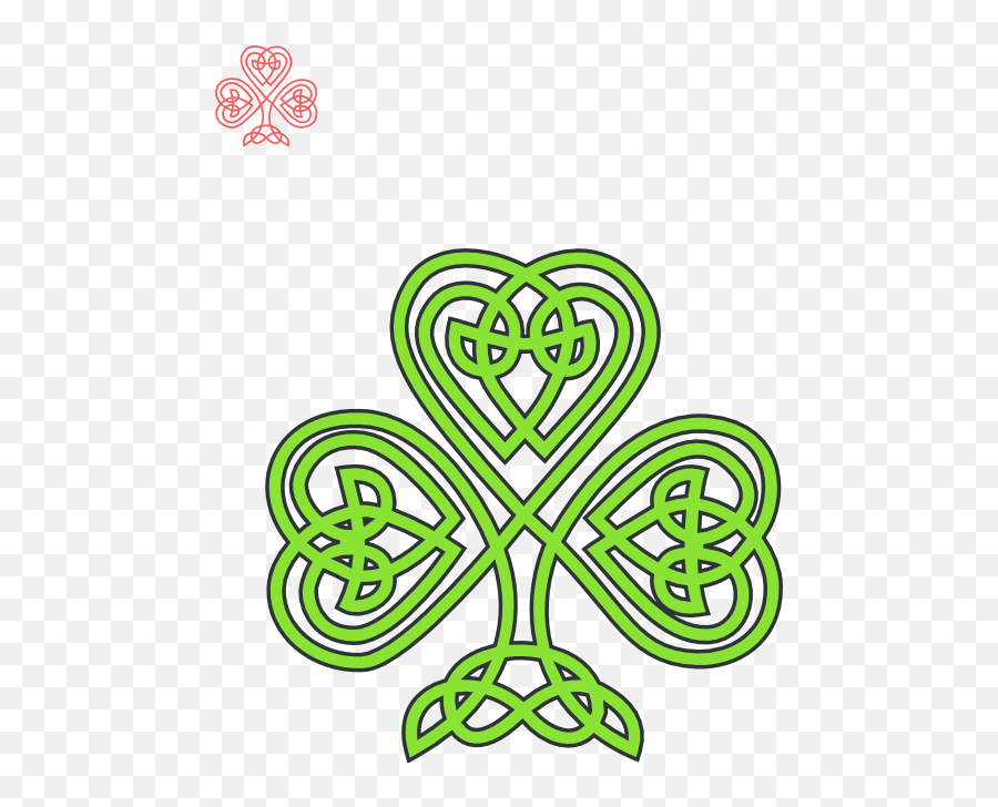 Celtic Shamrock Clipart - Celtic Shamrock Emoji,Shamrock Emoticons For Facebook