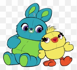 Clip Art Of Bunny And Ducky From Toy - Toy Story 4 Bunny Y Ducky Emoji,To Infinity And Beyond Emoji