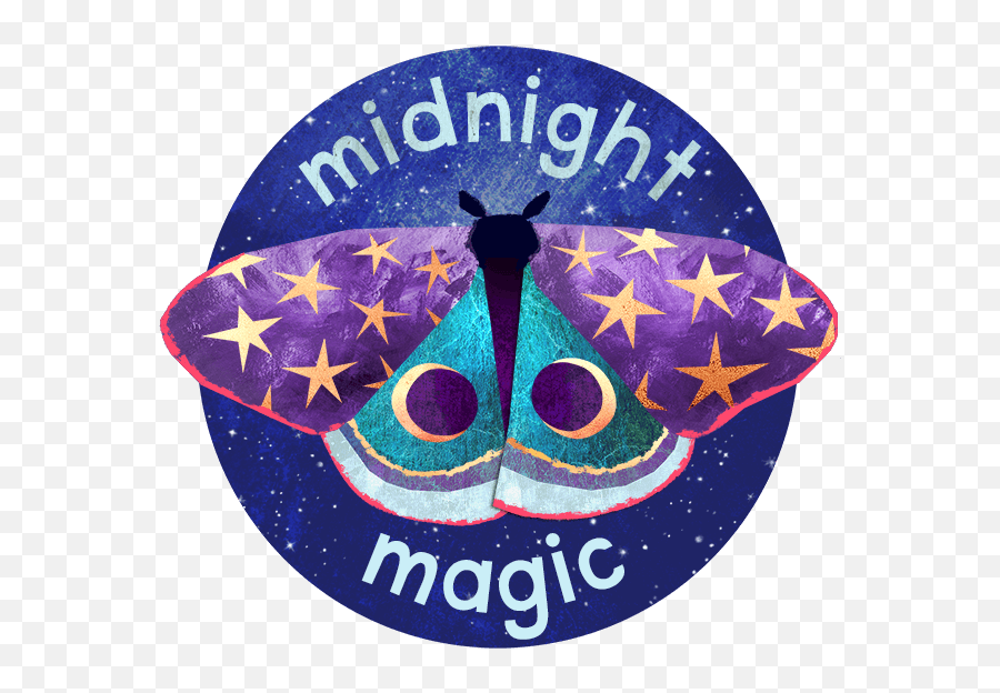 Midnight Moth Bedtime Stickers - Diona Emoji,Moth Emoji