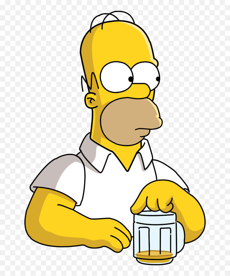 Cara De Homero Simpson Png - Homero Simpson Beer Png Emoji,Emoticon Comiendo