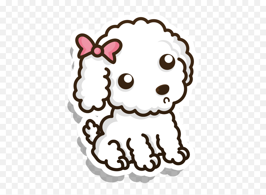 Mokiplanetu0027s Funny Puppies On Behance Desenhos - Cute Puppies Drawing Dab Emoji,Pink Poodle Emoji