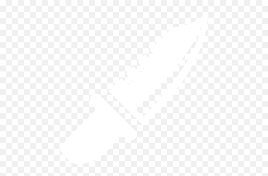 White Military Knife Icon - Free White Utensil Icons White Knife Icon Png Emoji,Knife Emoticon Transparent