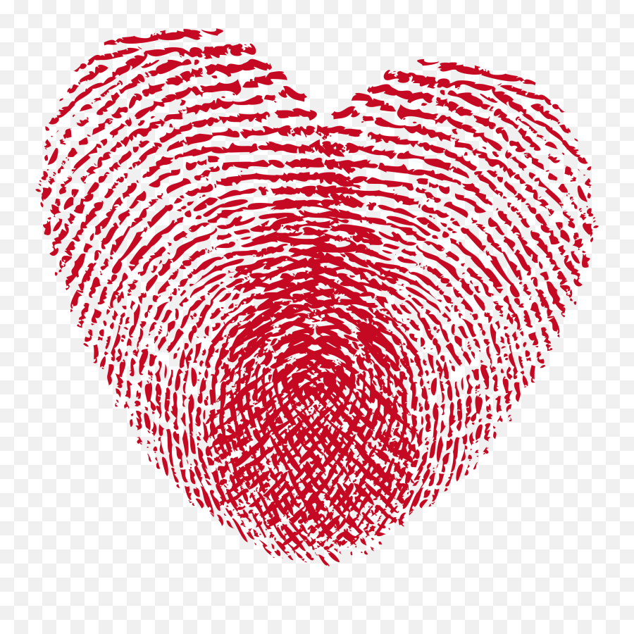 Heart Print Png Clipart - Clipartsco Fingerprint Heart Png Emoji,Print Emoji