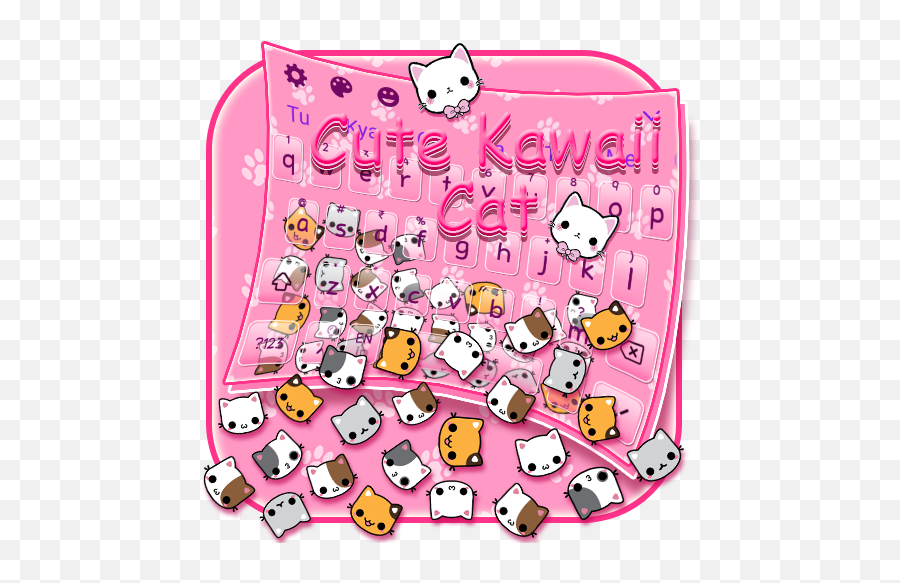 Pink Cute Kawaii Gravity Keyboard Theme U2013 Apps I Google Play - Girly Emoji,Hent Sjove Emojis Gratis
