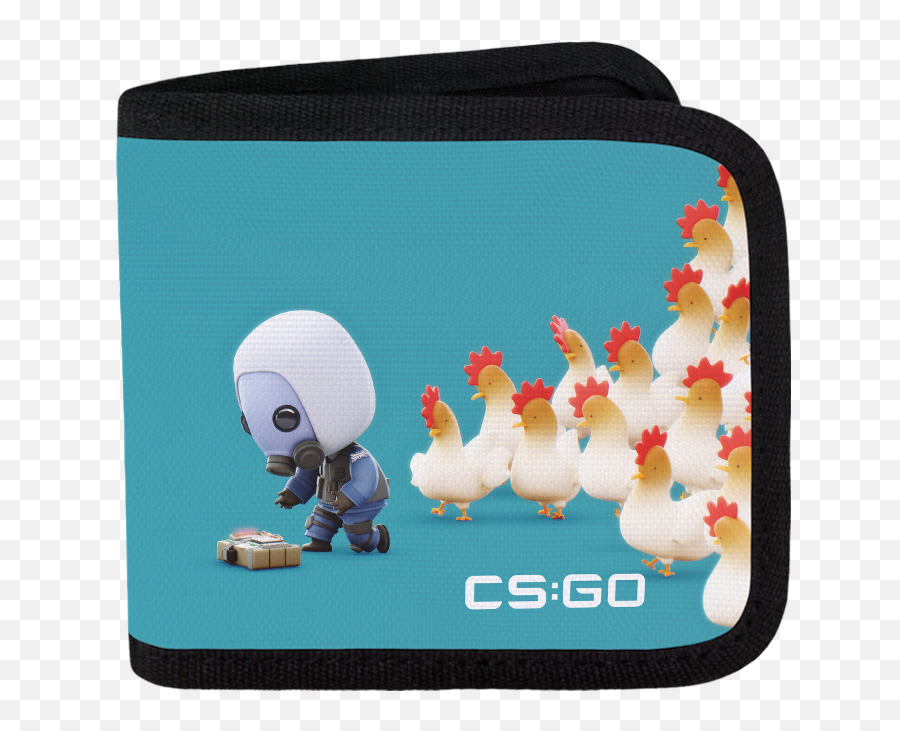 Clucker Strike Canvas Wallet - Clucker Strike Wallet Emoji,Cs Go Name Tag Emojis