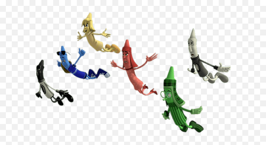 The Hero Of Color City Flying Crayons Pnglib U2013 Free Png - Green Crayons Hero Of Color City Emoji,Crayon Emoji