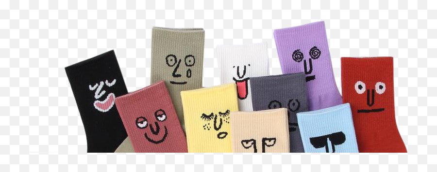 Smiling Socks - Funny Face Socks Emoji,Socks With Emojis On Them For Kids