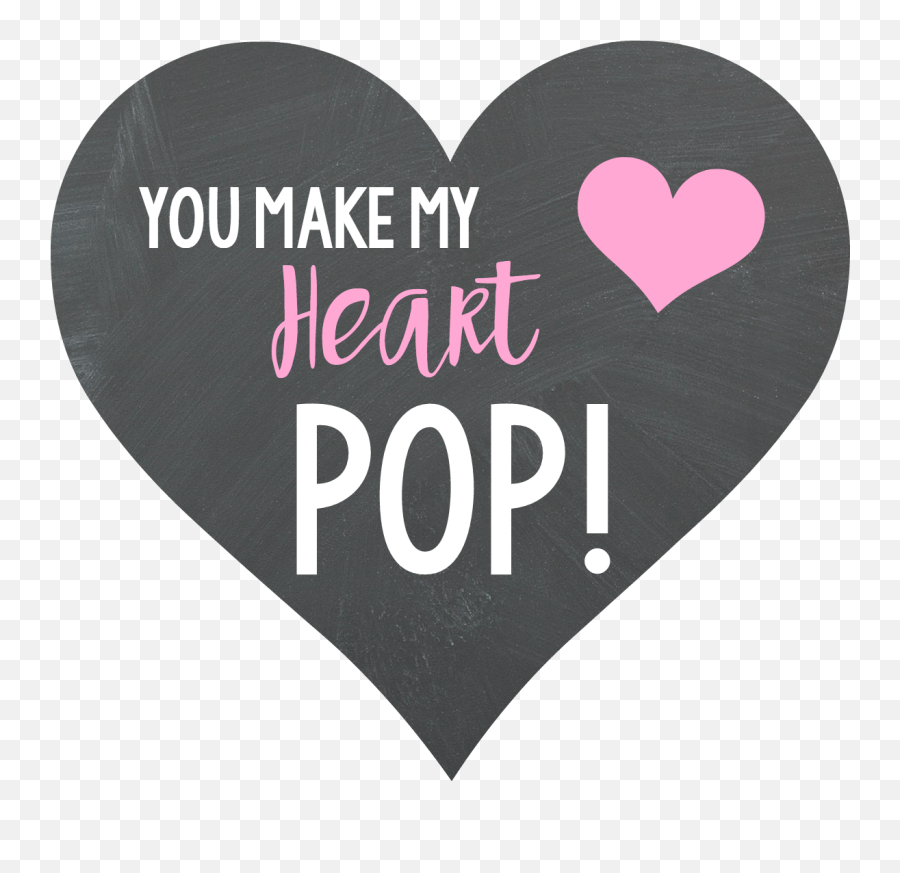 You Make My Heart Pop Soda Valentine For Kids U2013 Fun - Squared Girly Emoji,Bride Boy Pop Pop Emoji Pop