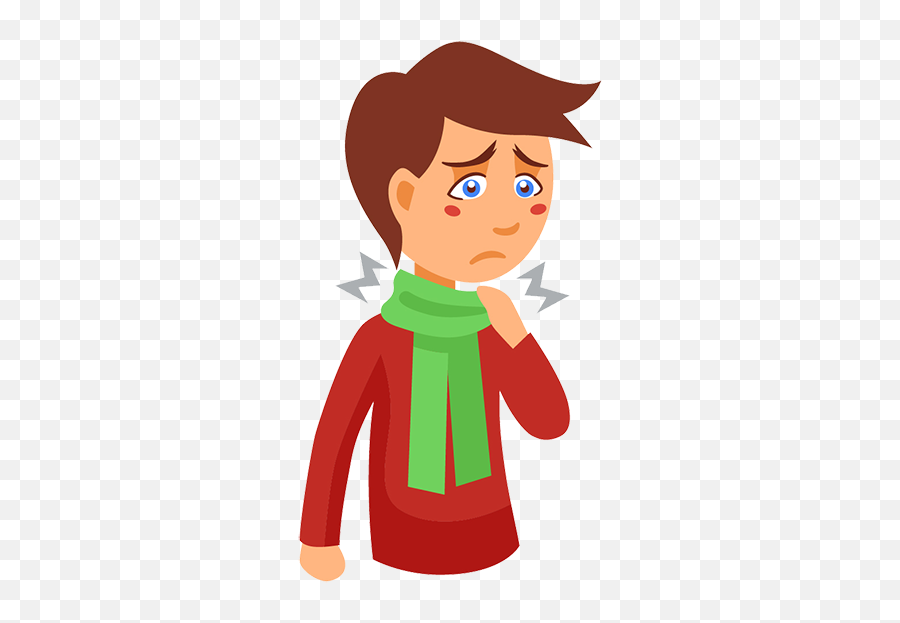 Cough - Cold Fever Headache Clipart Full Size Clipart Not Feeling Well Cartoon Emoji,Coughing Emoji