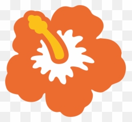 Hibiscus Emoji Clipart Free Download Transparent Png - Android Emoji Flower,Sunflower Emoji