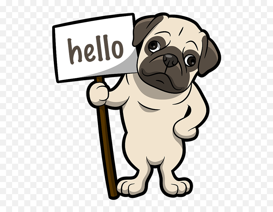 Pug Emoji U0026 Sticker Messages Sticker - 6 Clipart Full Size Pug Emoji,Cute Emoji Messages