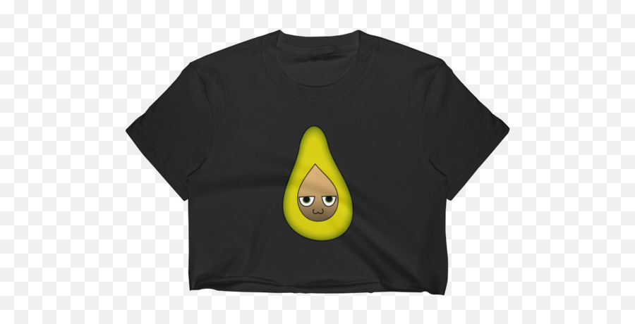 Avocado Crop Top - Unisex Emoji,100 Emoticon Tattoo