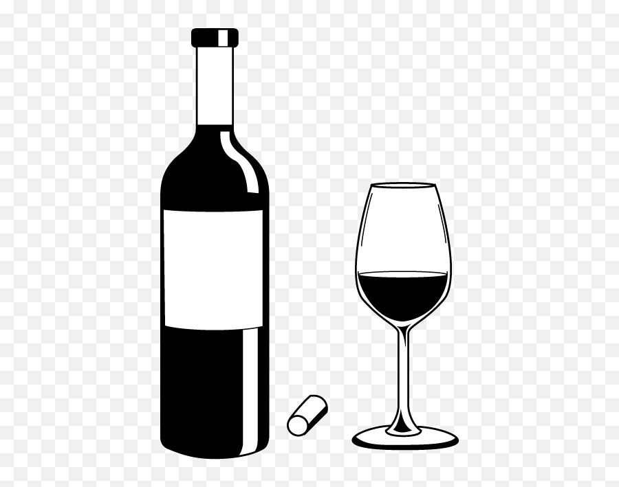 Free Emoji Clipart Black And White Download Free Clip Art - Wine Bottle Black And White,Alcohol Emojis