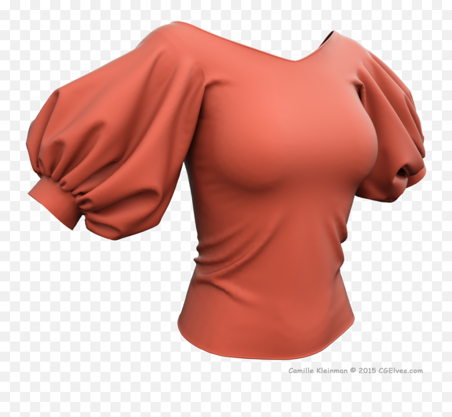 Download In The Cgelves Marvelous Cloth - Puffy Sleeves Transparent Background Png Emoji,Muscle Emoji On Shirts