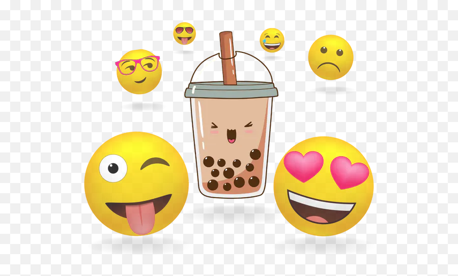 Boba Chats Emoji,117 New Emoji