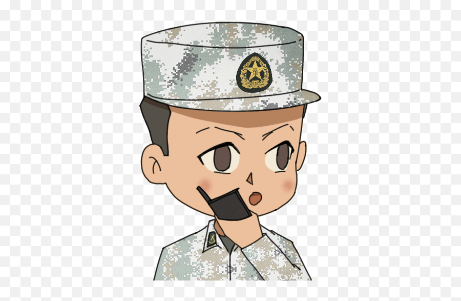Military Vision Mengman Bing Brotheru0027s Life Training Emoji,Salute Emoticon