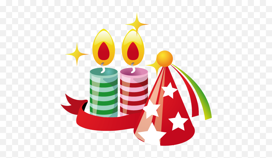 Party Hat Candles Icon Christmas Iconset Mohsen Fakharian - Christmas New Years Icon Png Emoji,Party Hat Emoji Png