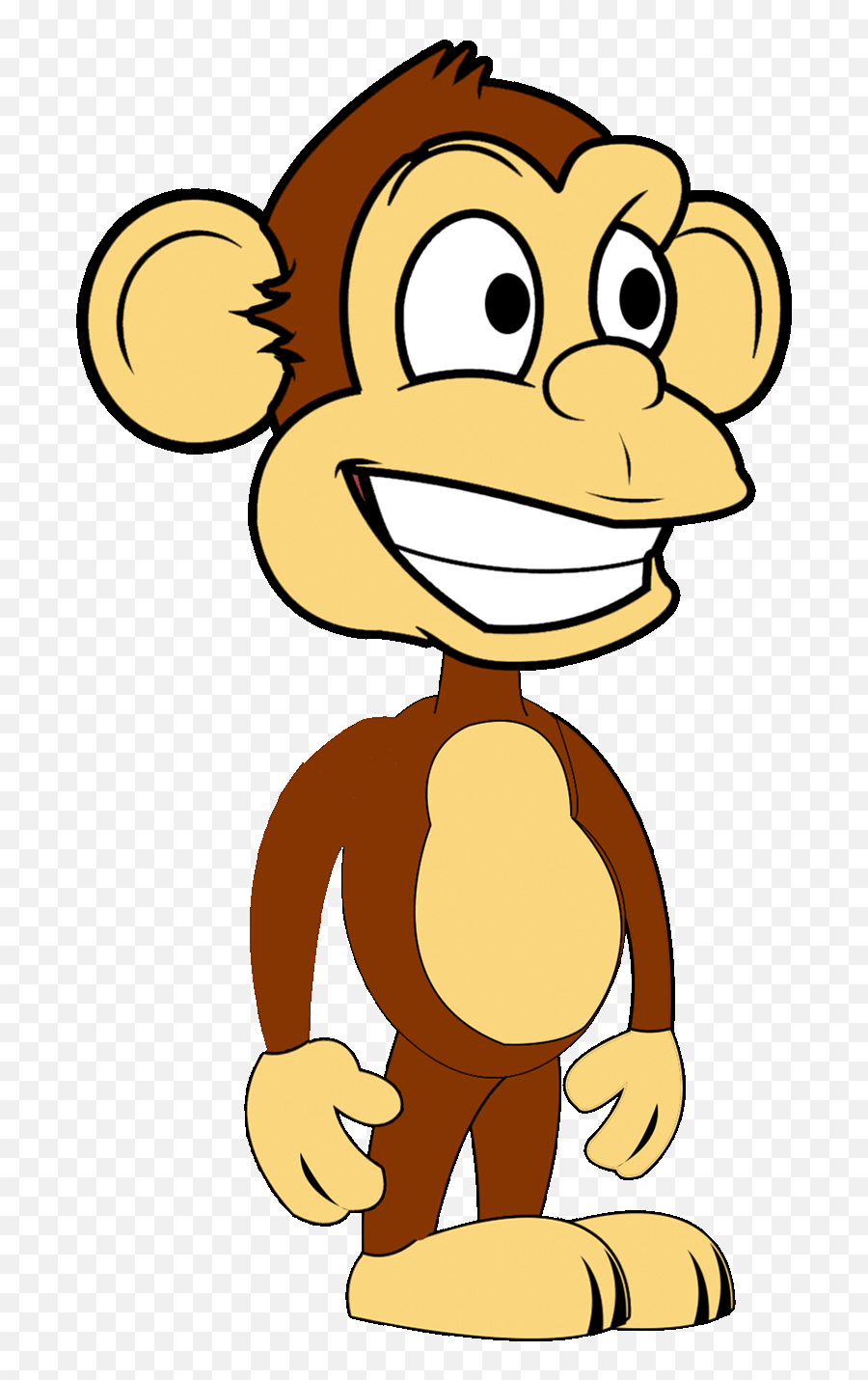 Animated Monkey Waving - Monkey Cartoon Images Gif Emoji,Skype Monkey Emoticon