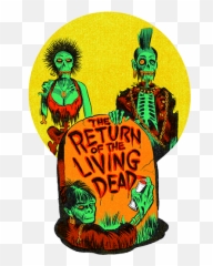 The Return Of The Living Dead Classic Horror Movie Poster - Drawing Emoji,Emoji Movie Spam