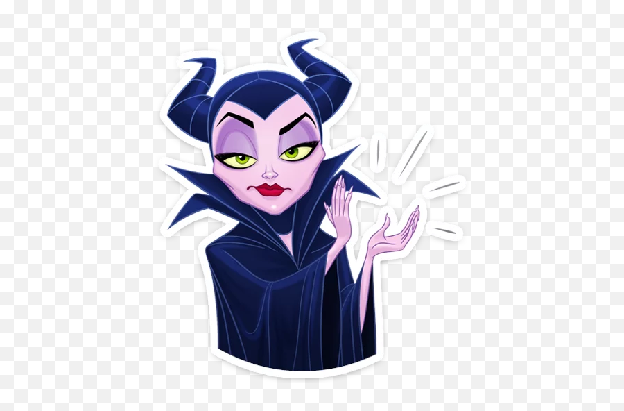 Maleficent Vk Stickers For Telegram - Supervillain Emoji,Disney Emoji Maleficent