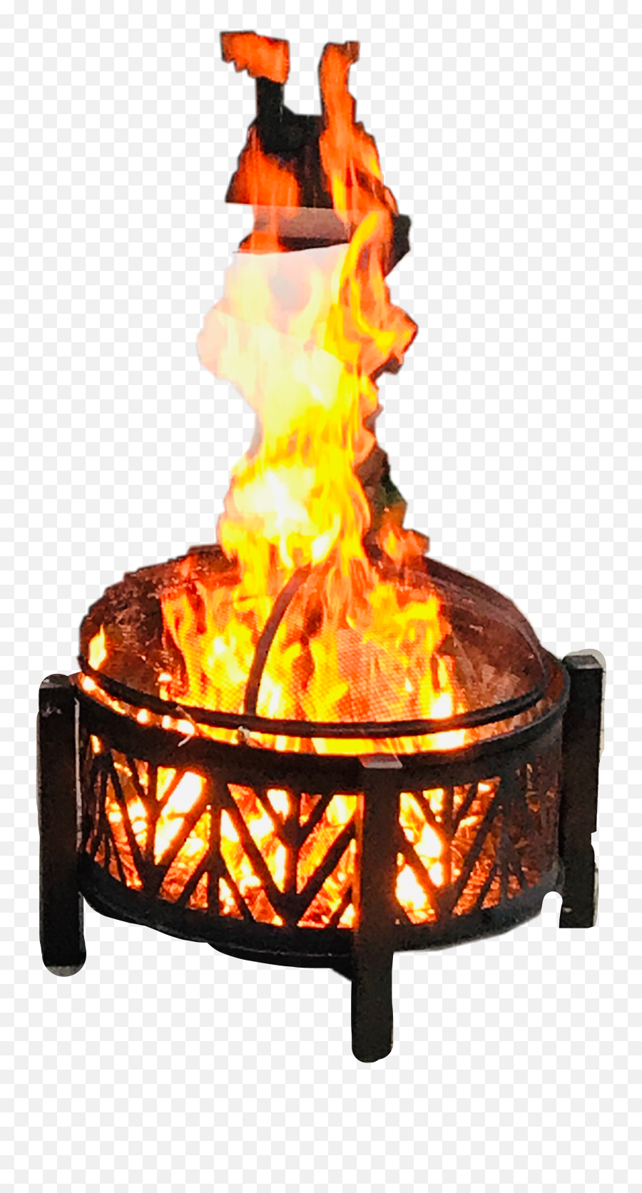 Fire Firepit Redfire Fireplace Sticker - Vertical Emoji,Cookout Emoji