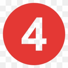 Eo Circle Red Number - Number 4 In Yellow Circle Emoji,Four Red Circles Emoji