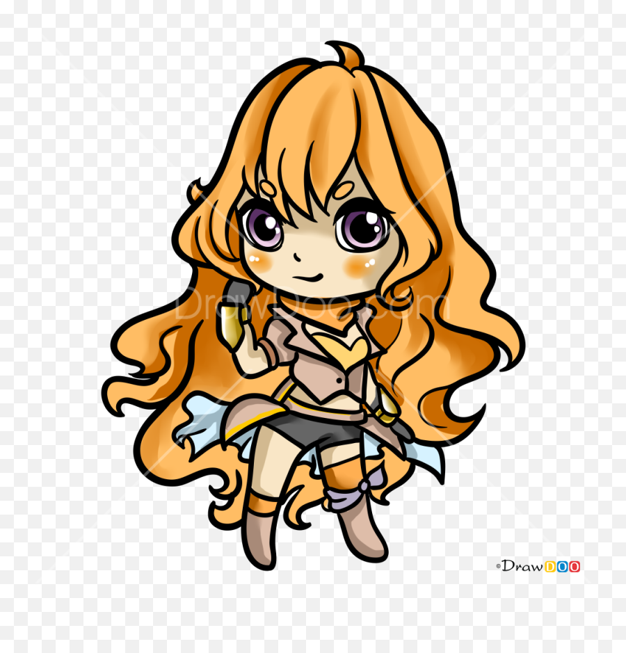 How To Draw Chibi Yang Rwby - Fictional Character Emoji,Why Must You Play This Game Of Emotions Rwby
