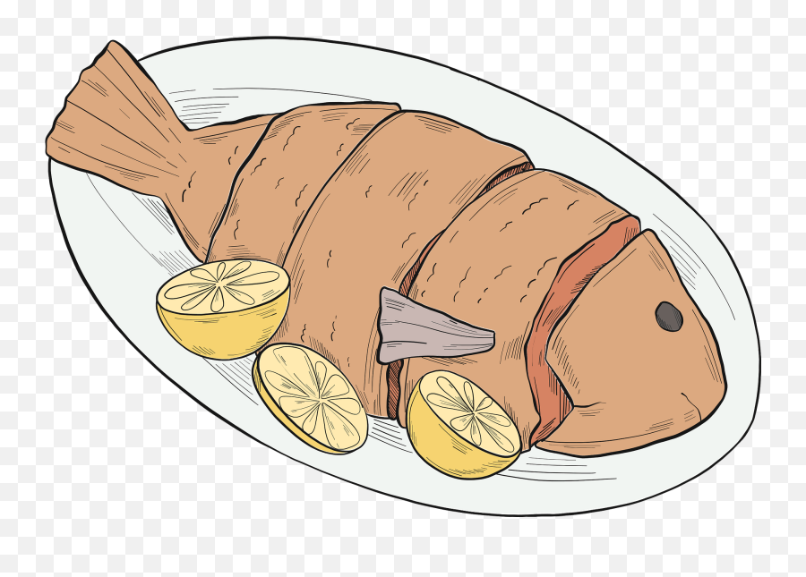 Grilled Fish Clipart - Fish Food Clipart Png Emoji,Fish Horse Emoji
