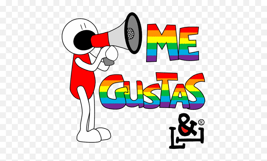 Stickers Gratis Para El Orgullo Lgtb Lugue Y Linn - Stickers Me Gustas Mucho Emoji,Emoticon De Pervertido