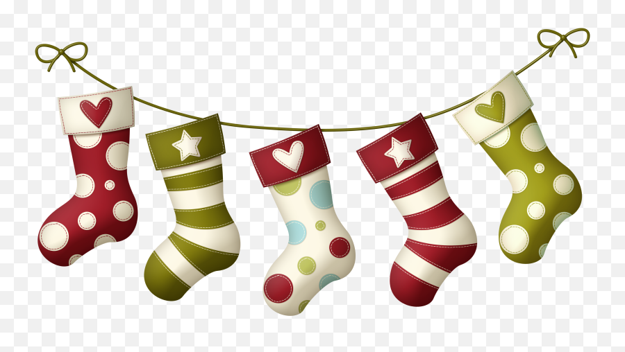 Download Socks Sock Christmas Stocking - Christmas Stockings Clipart Png Emoji,Christmas Stocking Cap Emoticons