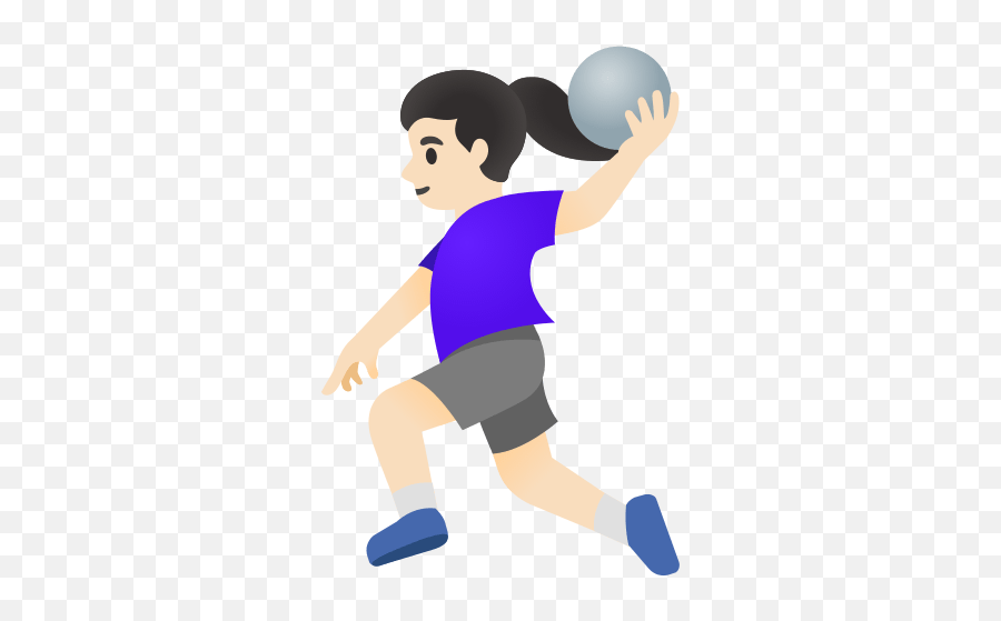 Pallamano Con Tono Di Pelle Chiaro - Handball Emoji,Getto Emojis