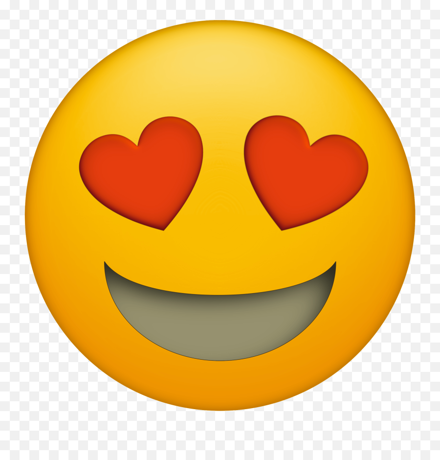 Heart - Heart Eye Emoji Clipart,Heart Eyes Emoji