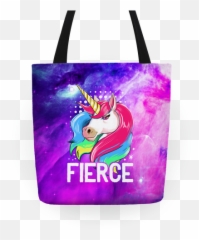 Fierce Unicorn Totes Lookhuman - Unicorn Emoji,Dierce Smiley Emoticon