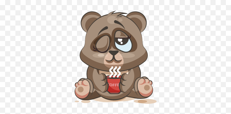 Adorable Bear Emoji Stickers By Suneel Verma - Lekker Slaap Boodskappies Gifs,Panda Bear Emoji