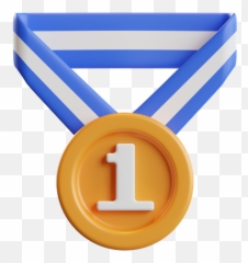 Star 3d Illustrations Designs Images - Vertical Emoji,2 Medal Emoji Png