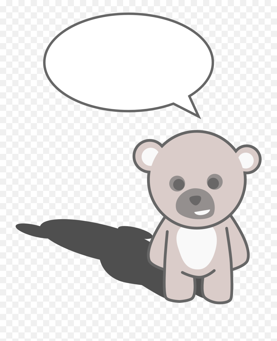 Teddy Bear Clip Art Black And White - Clipartsco Talking Teddy Bear Clipart Emoji,2 Carots Emoticon