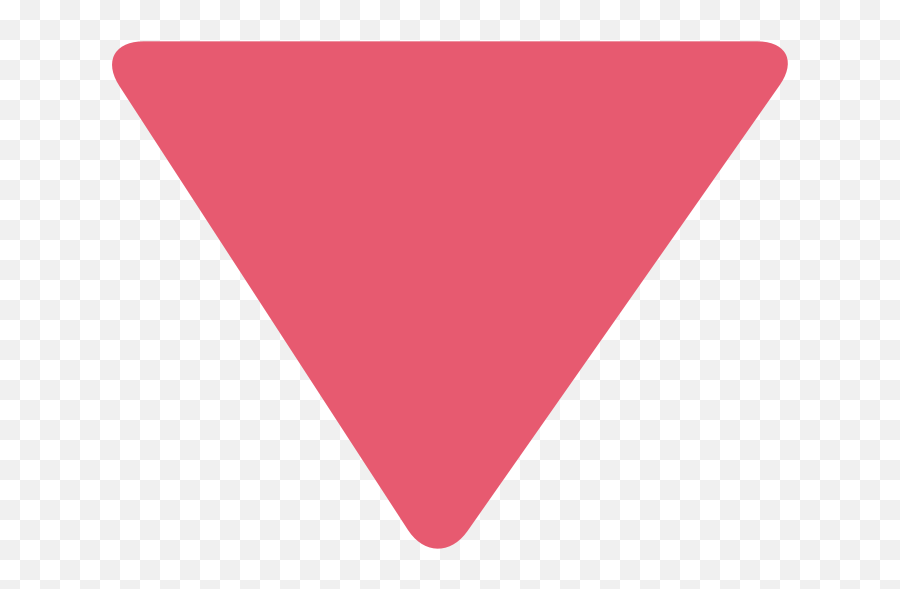 Triângulo Vermelho Para Baixo Emoji,Triangulo Emoticon