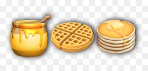 Yellow Waffles Pancakes Nichememe Niche - Sandwich Cookie Emoji,Waffles Emoji