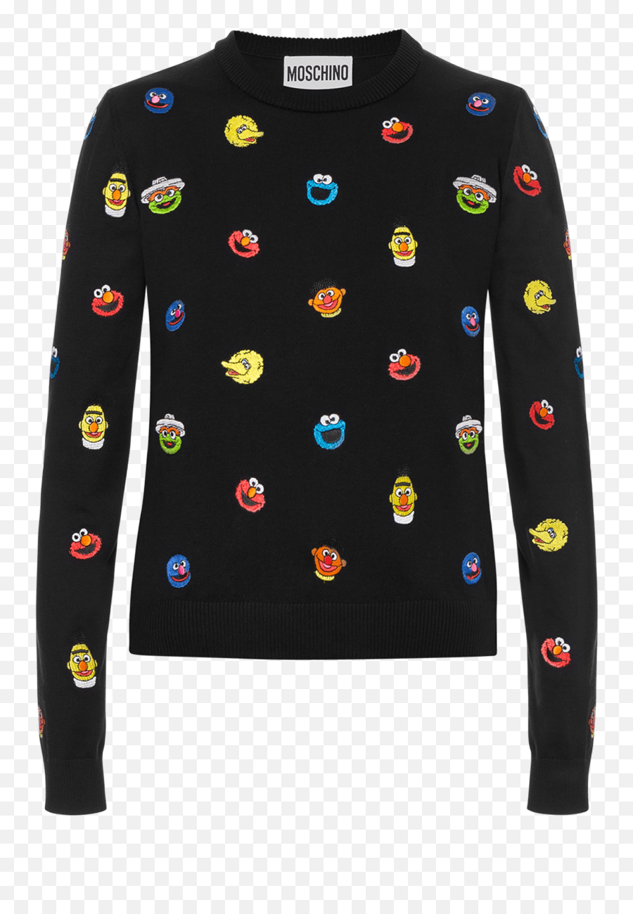 Moschino Sesame Street Cotton Sweater Emoji,Sesame Street Emoticons For Iphone