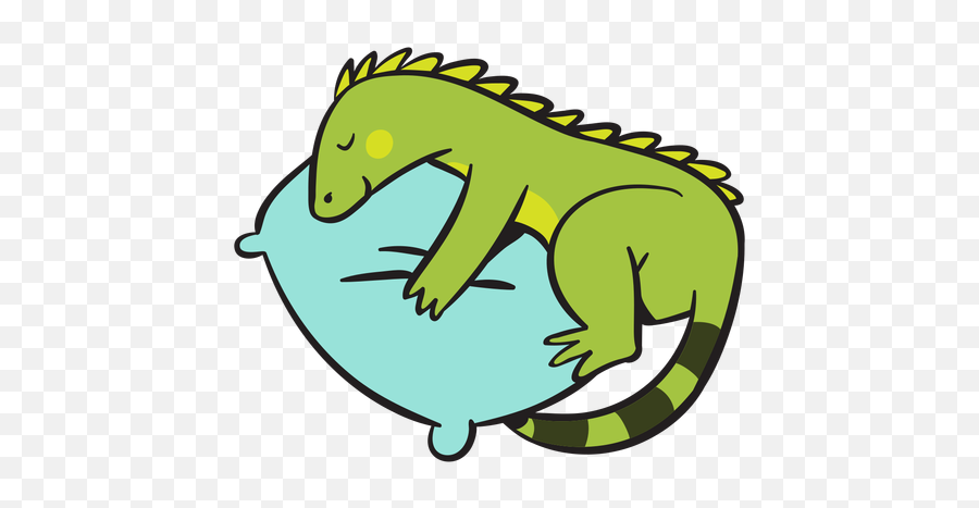 Vector Transparente Png Y Svg De Linda Iguana Verde Durmiendo Emoji,Emoticon De Dormido